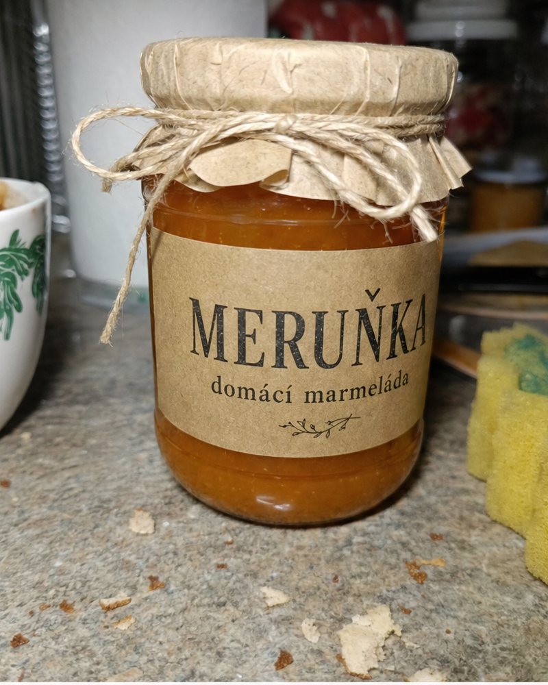 Původní amatérská fotka marmelády